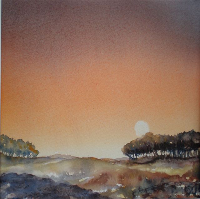 2010 Sunset Watercolour